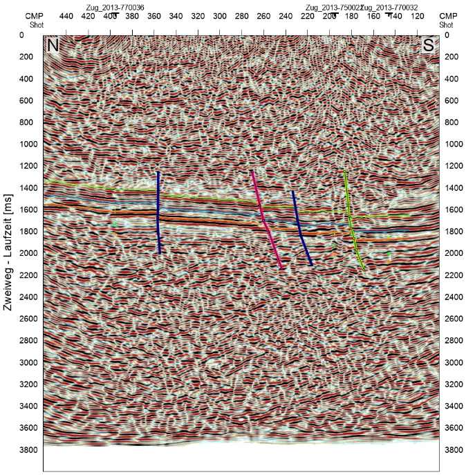 Reprozessing von seismischen 2D-Linien zur Untersuchung der Tiefengeothermie im Kanton Zug