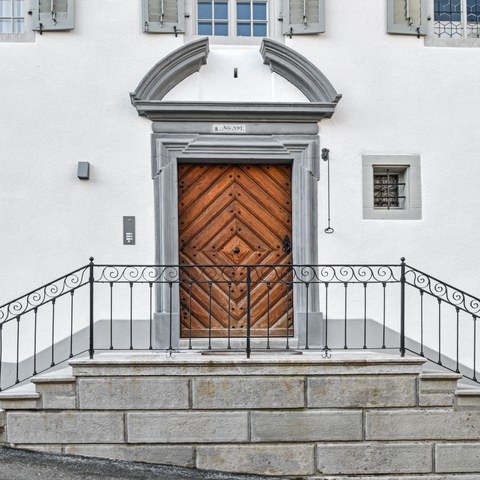 Eingang zum Gästehaus